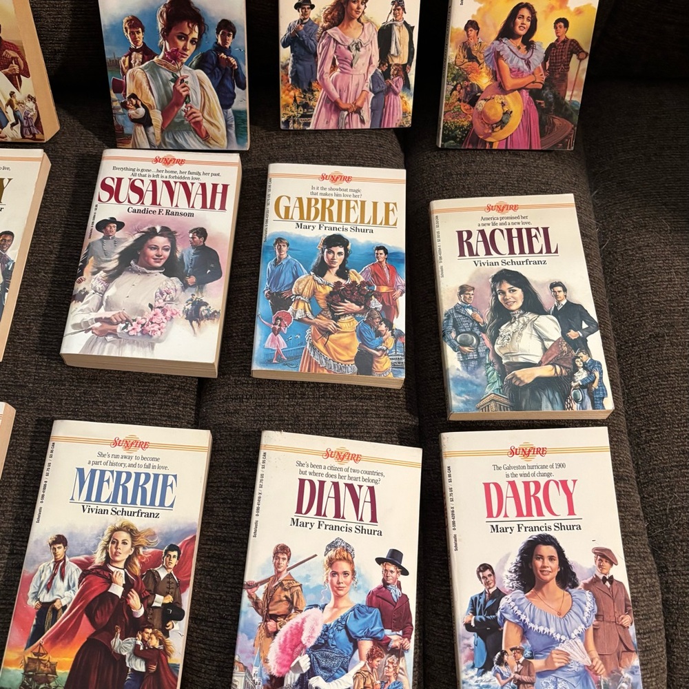 27 Sunfire vintage Romance books